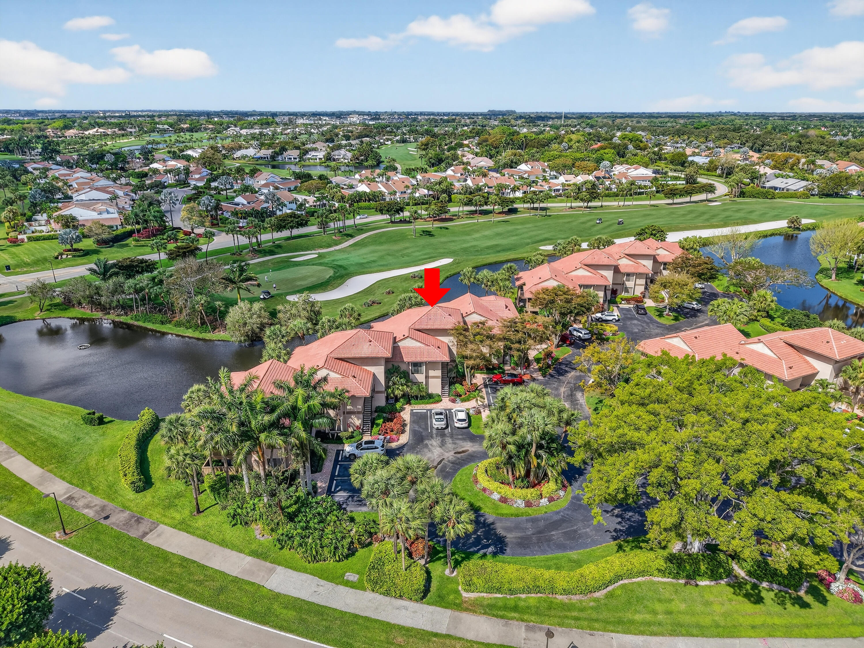 19407 Sabal Lake Drive, Unit 5016 Boca Raton, FL 33434 - Photo 53 of 97 an aerial view of a houses with yard