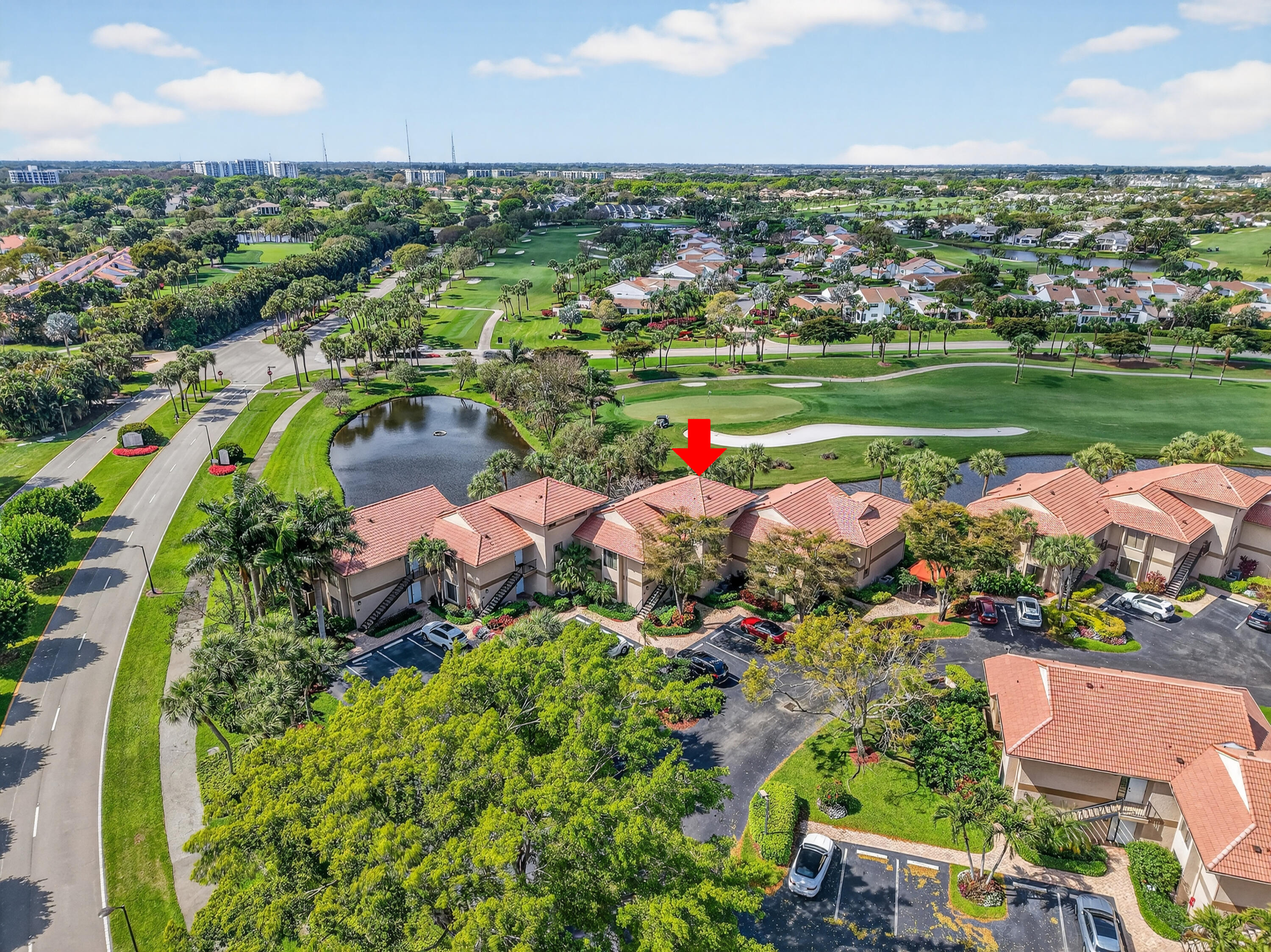19407 Sabal Lake Drive, Unit 5016 Boca Raton, FL 33434 - Photo 54 of 97 an aerial view of a houses with outdoor space and garden