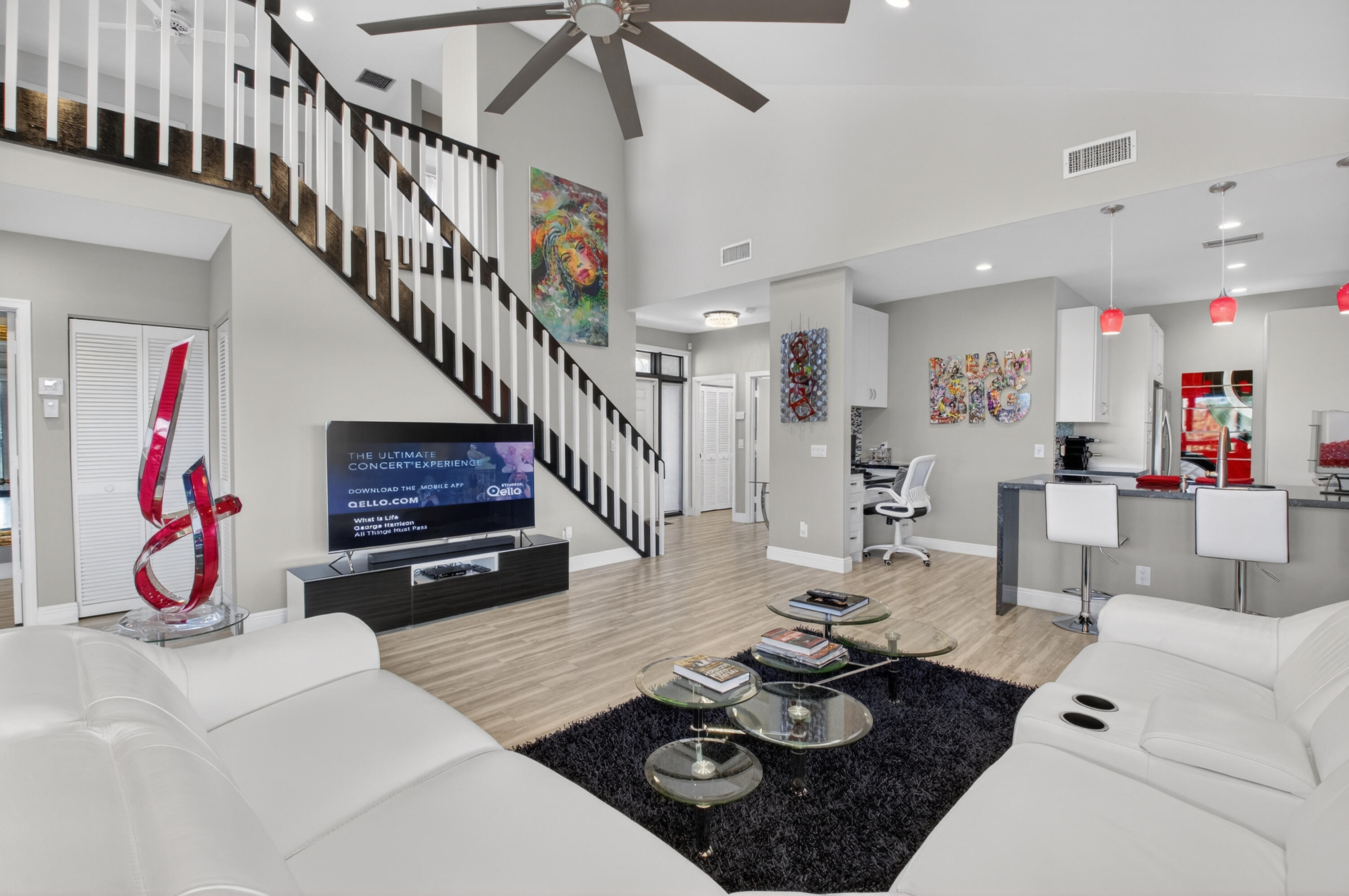 19407 Sabal Lake Drive, Unit 5016 Boca Raton, FL 33434 - Photo 8 of 97 a living room with furniture and wooden floor