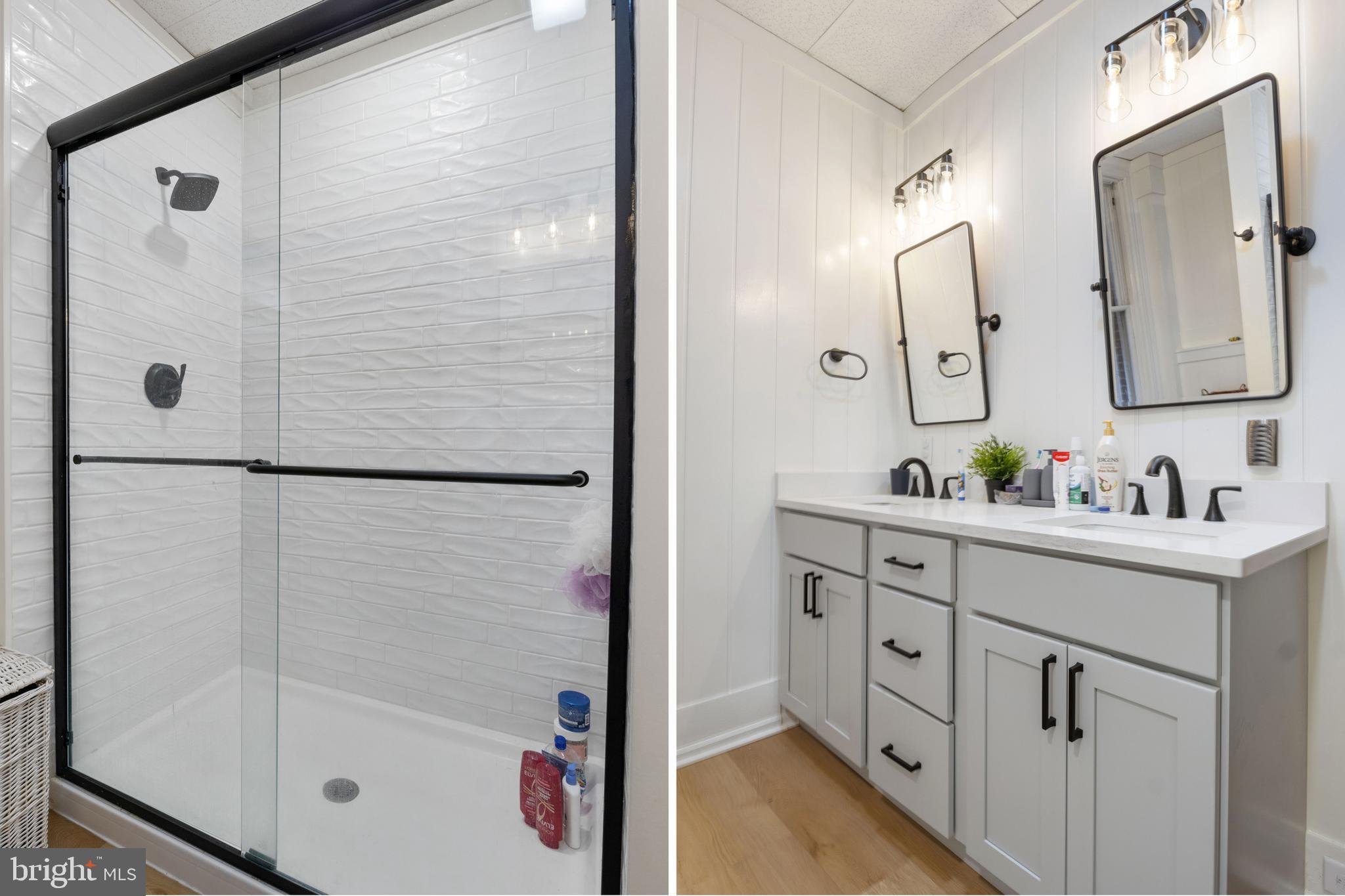 125 North George Street York, PA 17401 - Photo 55 of 56 a bathroom with a double vanity sink mirror double and shower