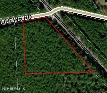 a view of a back yard of the green and white wall