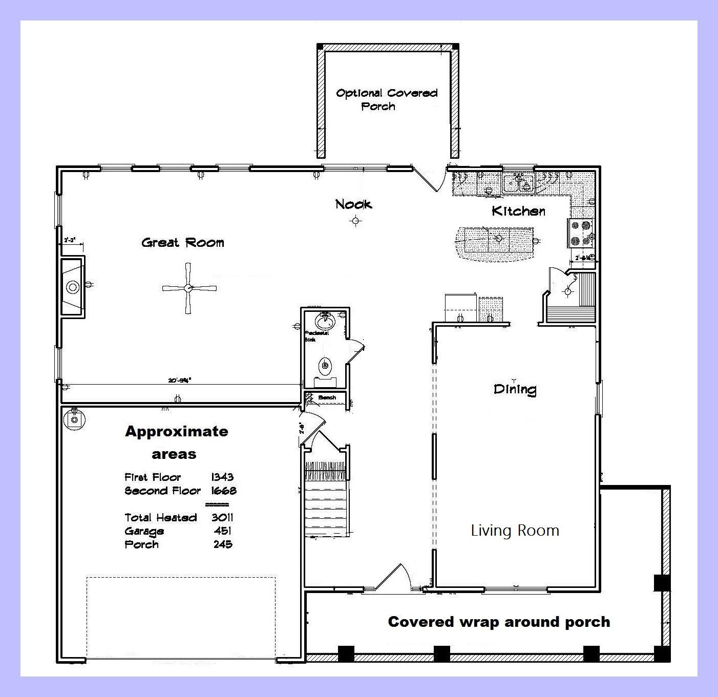 350 North Ridgecrest Street Pinebluff, NC 28373 - Photo 2 of 9 BBH-3011 1st floor