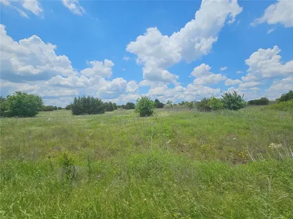 a view of a city with lush green forest