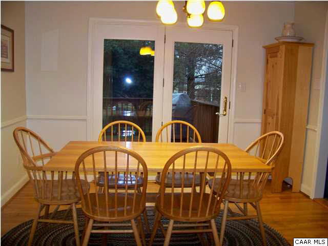 1312 Grove Road Charlottesville, VA 22901 - Photo 3 of 19 Dining Room has French doors exiting to Trex deck