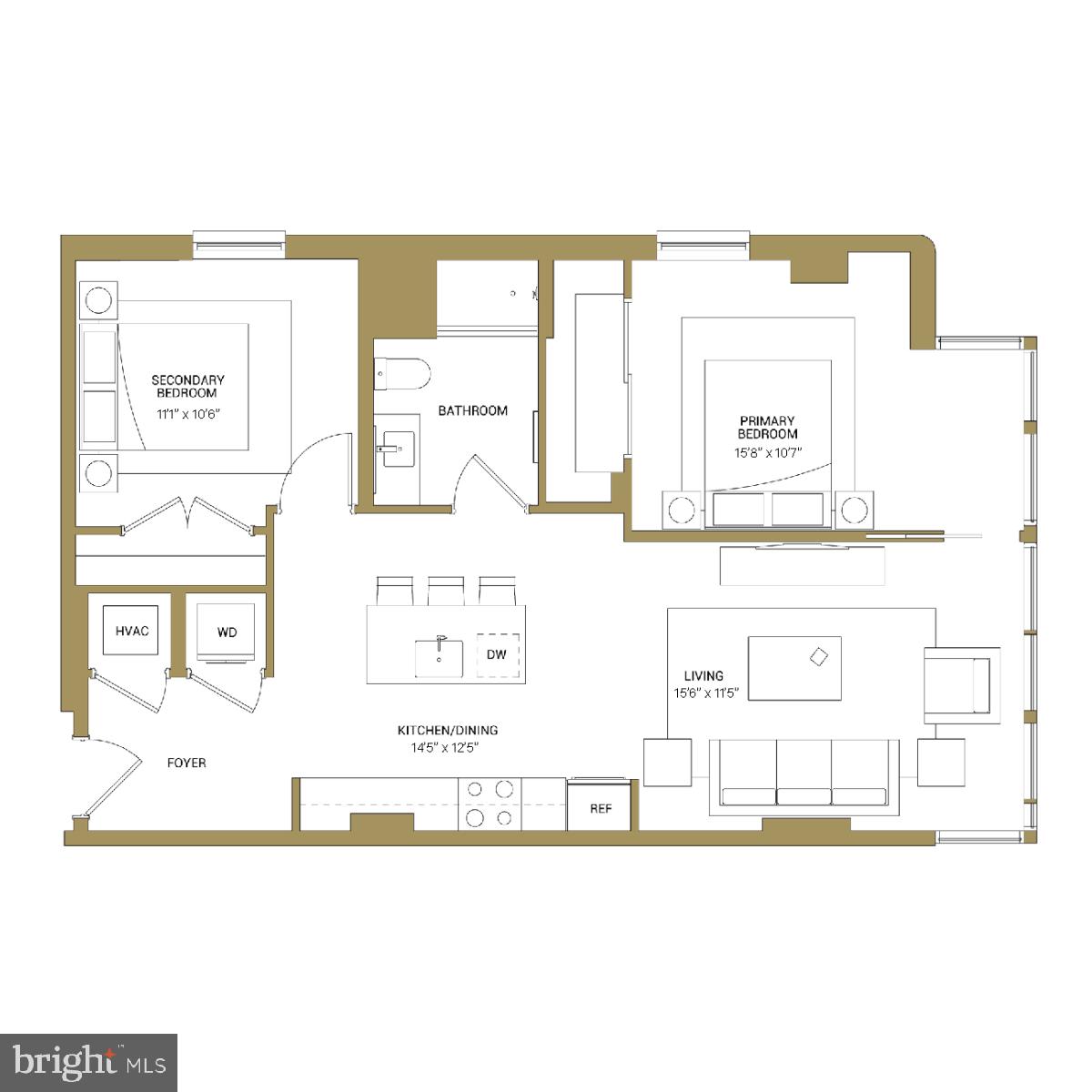 950 3rd Street Northwest, Unit 702 Washington, DC 20001 - Photo 2 of 31 a picture of a park with a large window