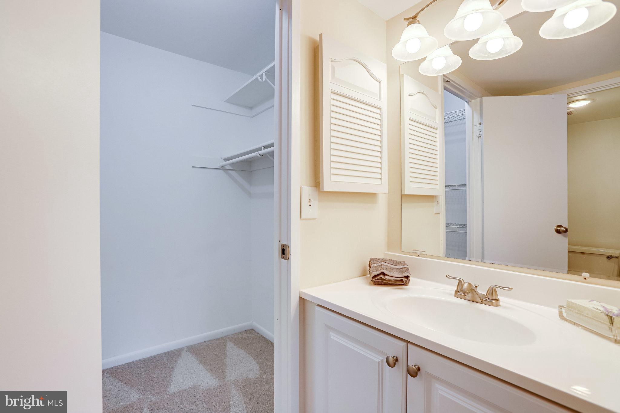 2212 Springwood Drive, Unit 206 Reston, VA 20191 - Photo 27 of 46 a bathroom with a sink and a mirror