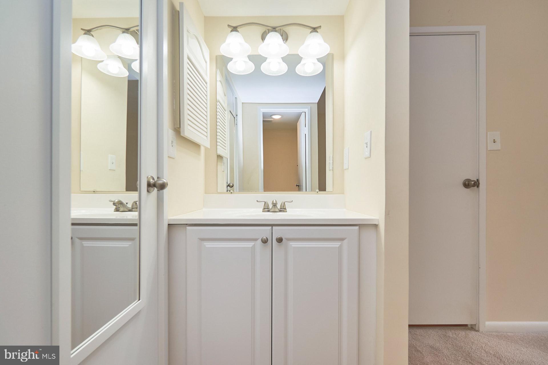 2212 Springwood Drive, Unit 206 Reston, VA 20191 - Photo 30 of 46 a bathroom with a sink and a mirror