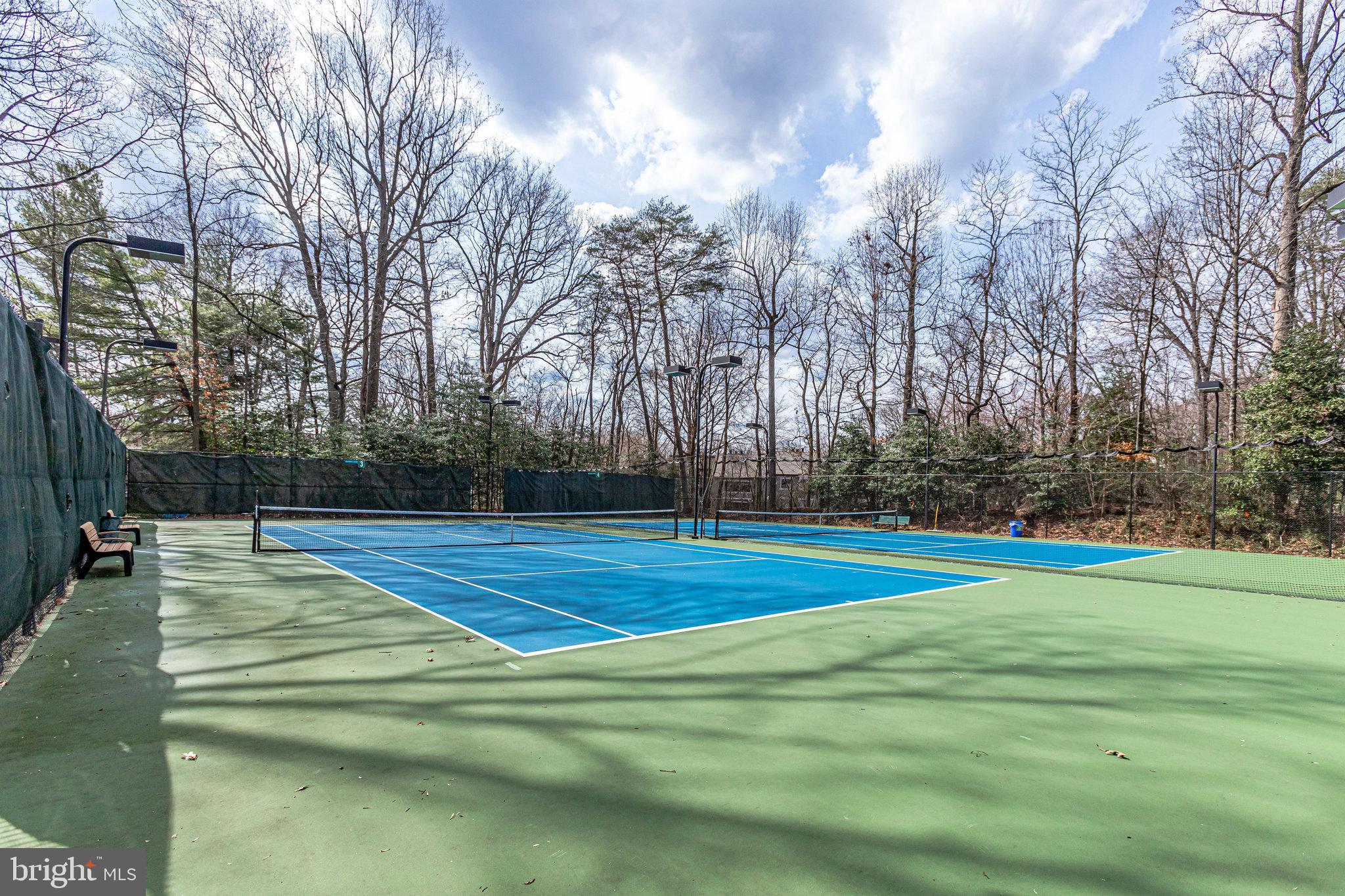 2212 Springwood Drive, Unit 206 Reston, VA 20191 - Photo 39 of 46 a view of a tennis ground with large trees