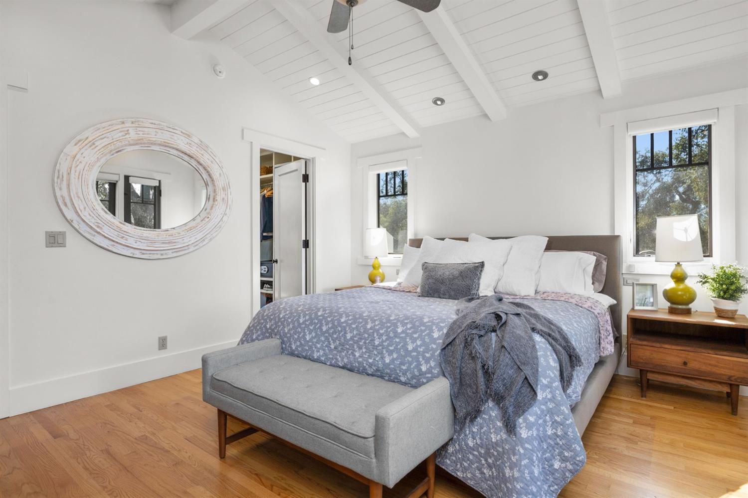 810 El Toro Road Ojai, CA 93023 - Photo 45 of 50 a spacious bedroom with a bed and window