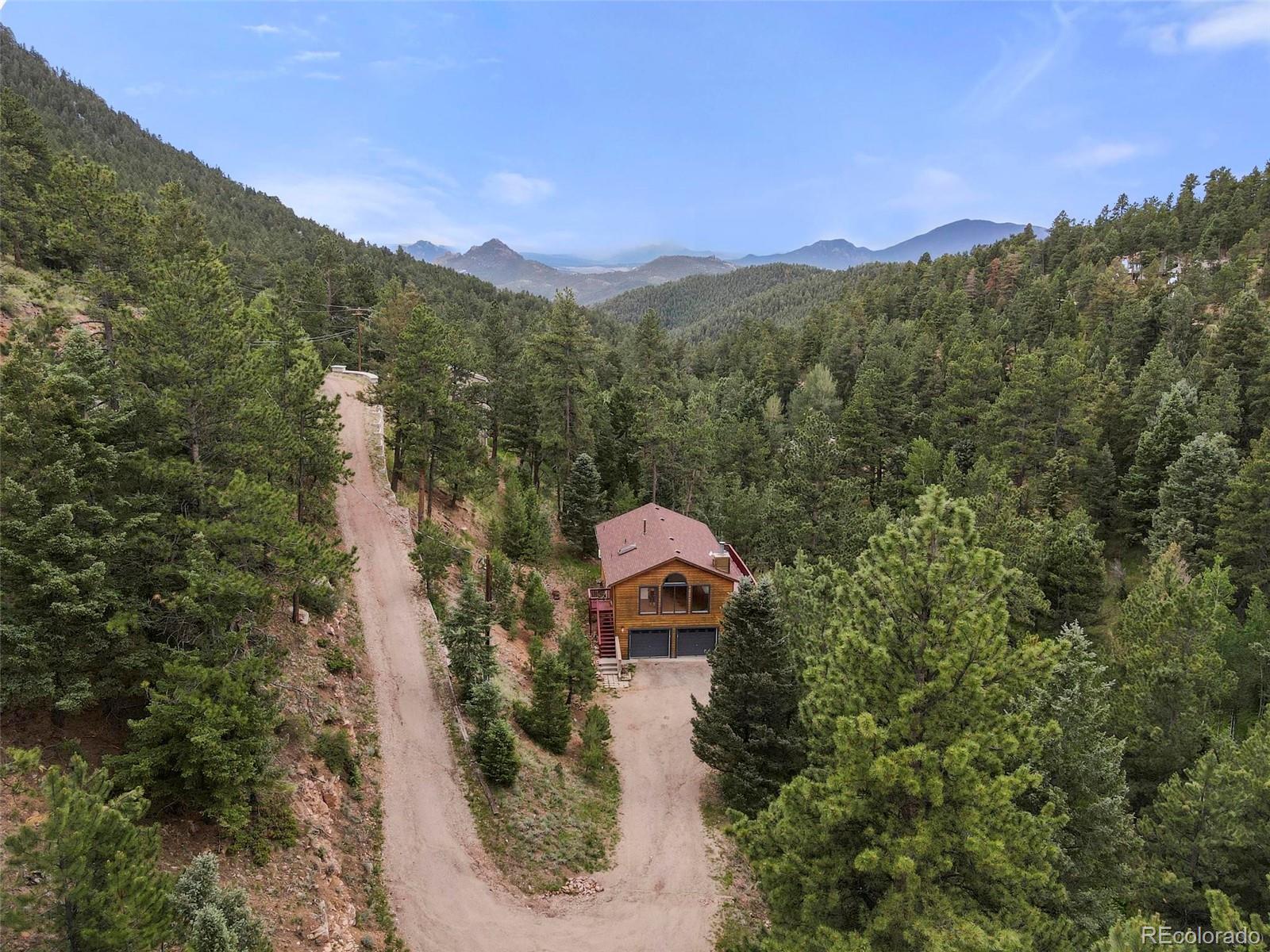 13519 Elsie Road Conifer, CO 80433 - Photo 25 of 31 an aerial view of a house