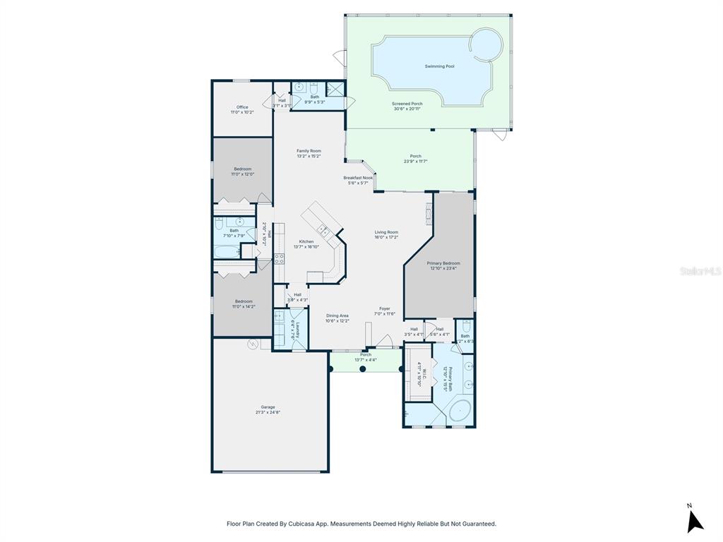 11011 Water Lily Way Lakewood Ranch, FL 34202 - Photo 24 of 24 a picture of a floor plan