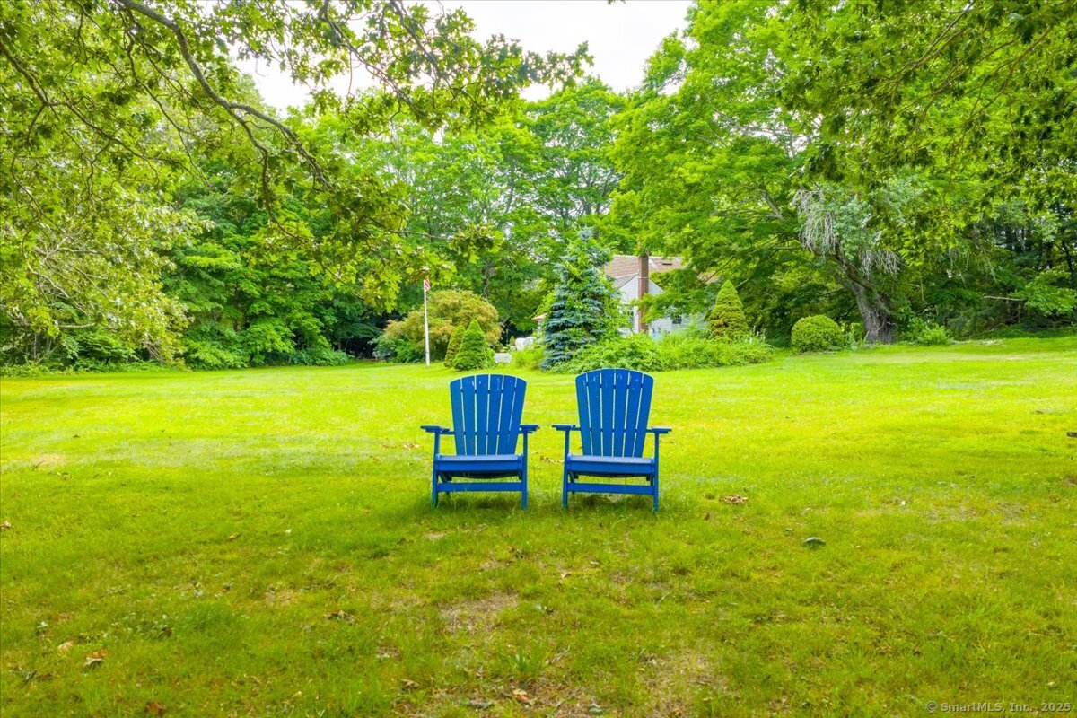 41 B River Road Essex, CT 06426 - Photo 11 of 16 a view of a chair and table on the green field