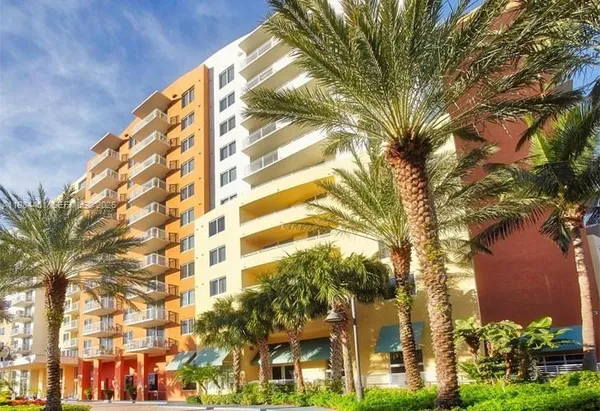 a view of a tall building