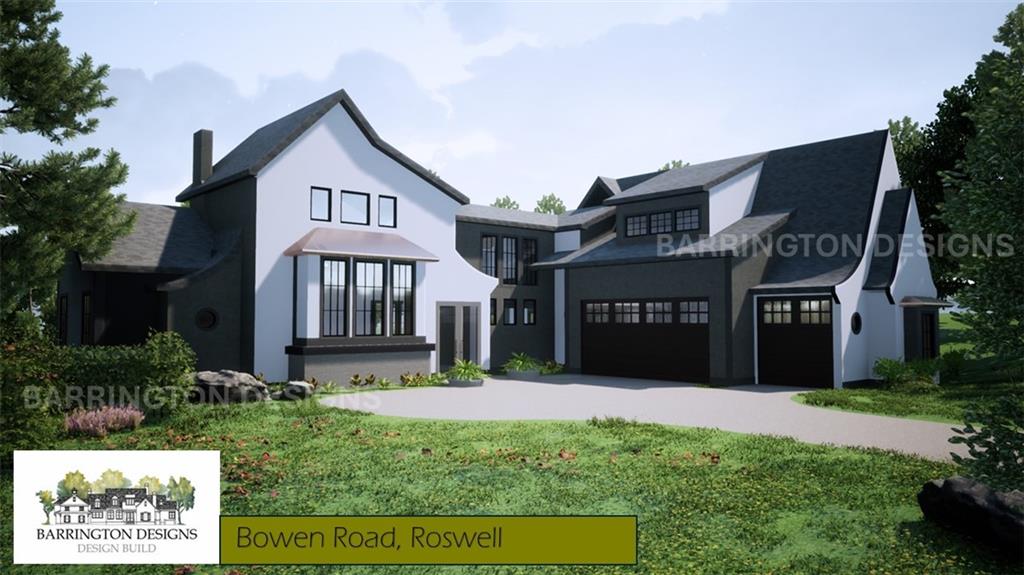 11115 Bowen Road Roswell, GA 30075 - Photo 5 of 12 a front view of a house with a yard