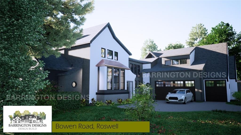 11115 Bowen Road Roswell, GA 30075 - Photo 6 of 12 front view of a house with a yard