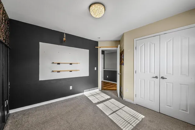 a view of hallway with washer and dryer