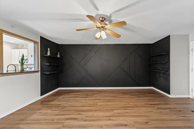 a view of an empty room