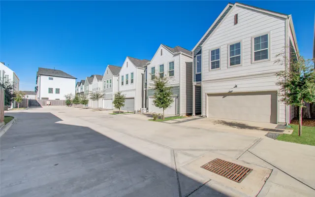 a view of a building with a street