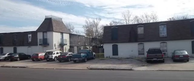 a car parked in front of a house