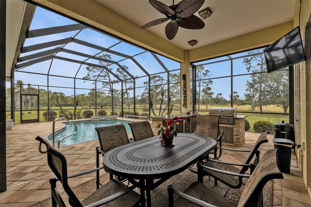 5021 Sable Key Circle Punta Gorda, FL 33955 - Photo 55 of 77 a view of a dining room with furniture window and outside view