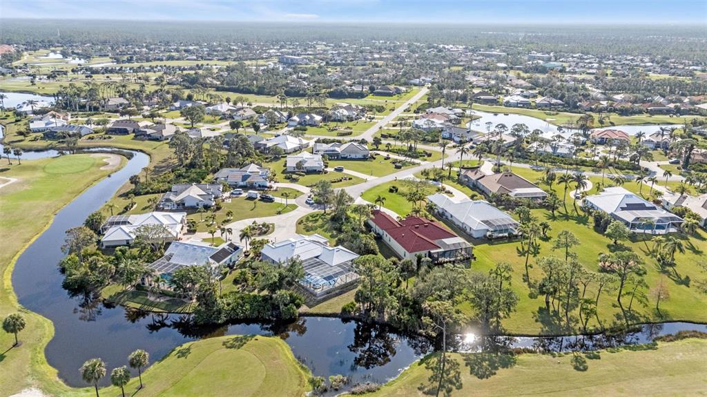 5021 Sable Key Circle Punta Gorda, FL 33955 - Photo 75 of 77 an aerial view of residential houses with outdoor space
