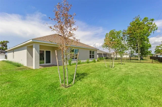front view of a house with yard