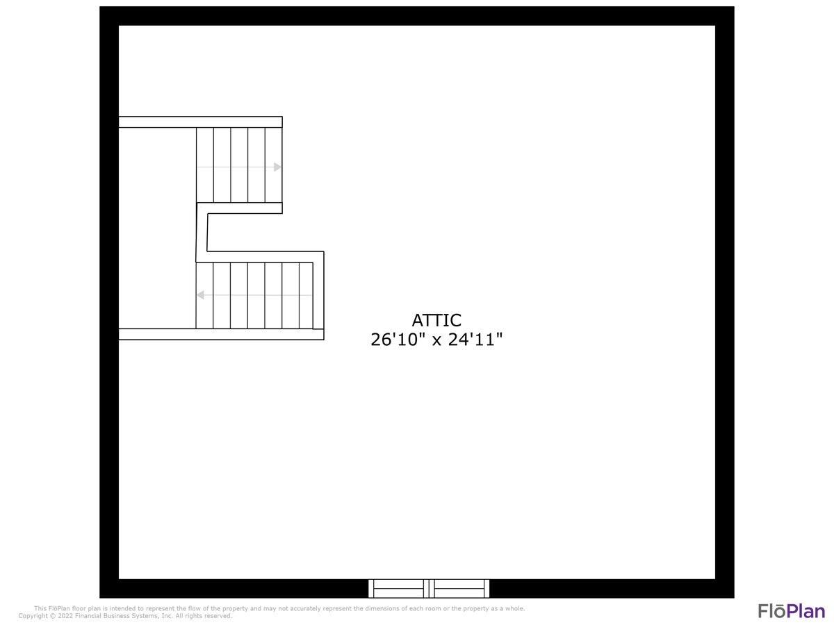 1818 Mt Vernon Road Southwest Roanoke, VA 24015 - Photo 43 of 44 Floor plan attic