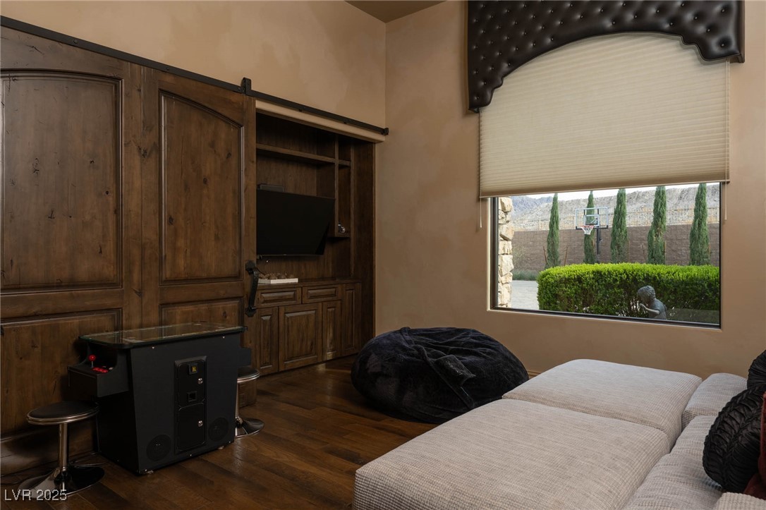 1123 Christian Road Henderson, NV 89002 - Photo 66 of 83 FLEX ROOM/Bedroom with dark wood-type flooring