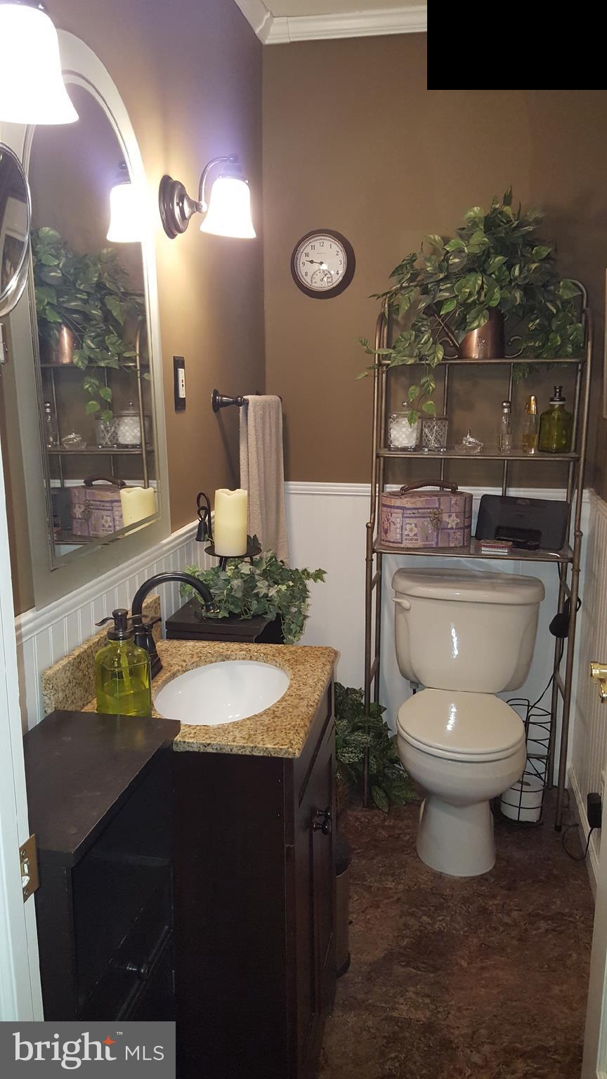 7410 Inzer Street Springfield, VA 22151 - Photo 4 of 30 a bathroom with a granite countertop toilet and a sink