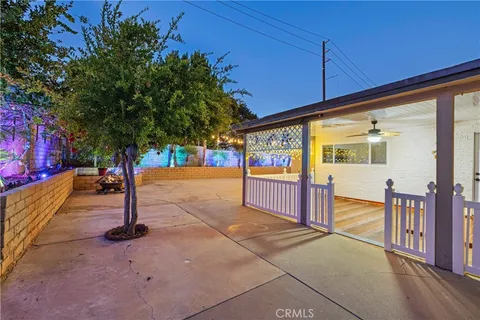 a view of a hall with an entryway