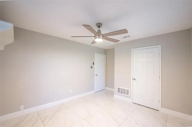 a view of an empty room