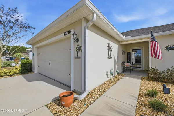 a front view of a house