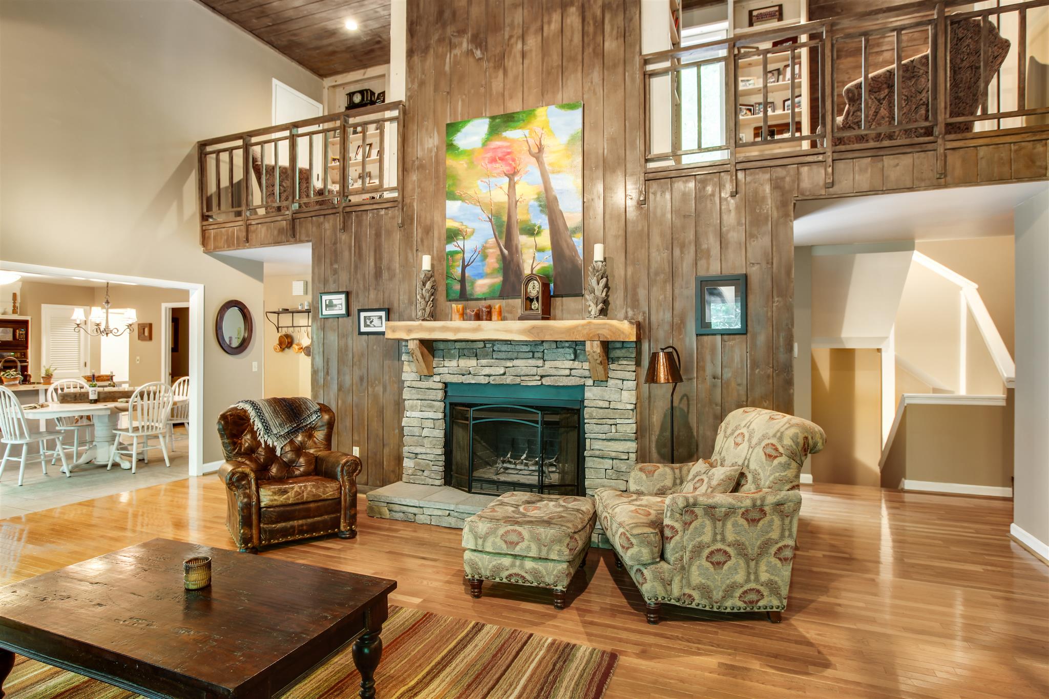 823 High Point Ridge Road Franklin, TN 37069 - Photo 8 of 30 a living room with furniture and a fireplace