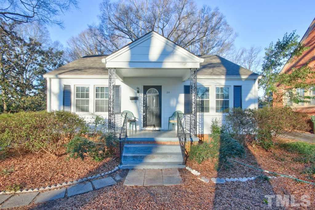 25 Bagwell Avenue Raleigh, NC 27607 - Photo 1 of 19 a front view of a house with garden