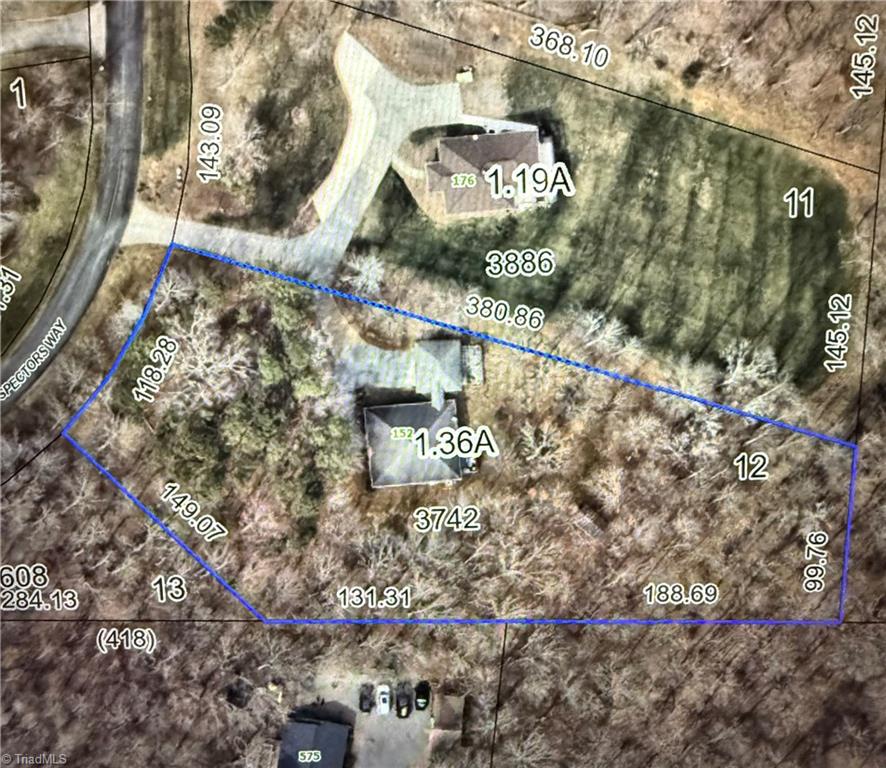 152 Prospectors Way Lexington, NC 27292 - Photo 35 of 39 aerial view of lot