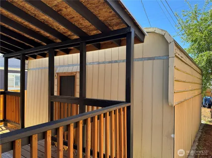 a view of a porch