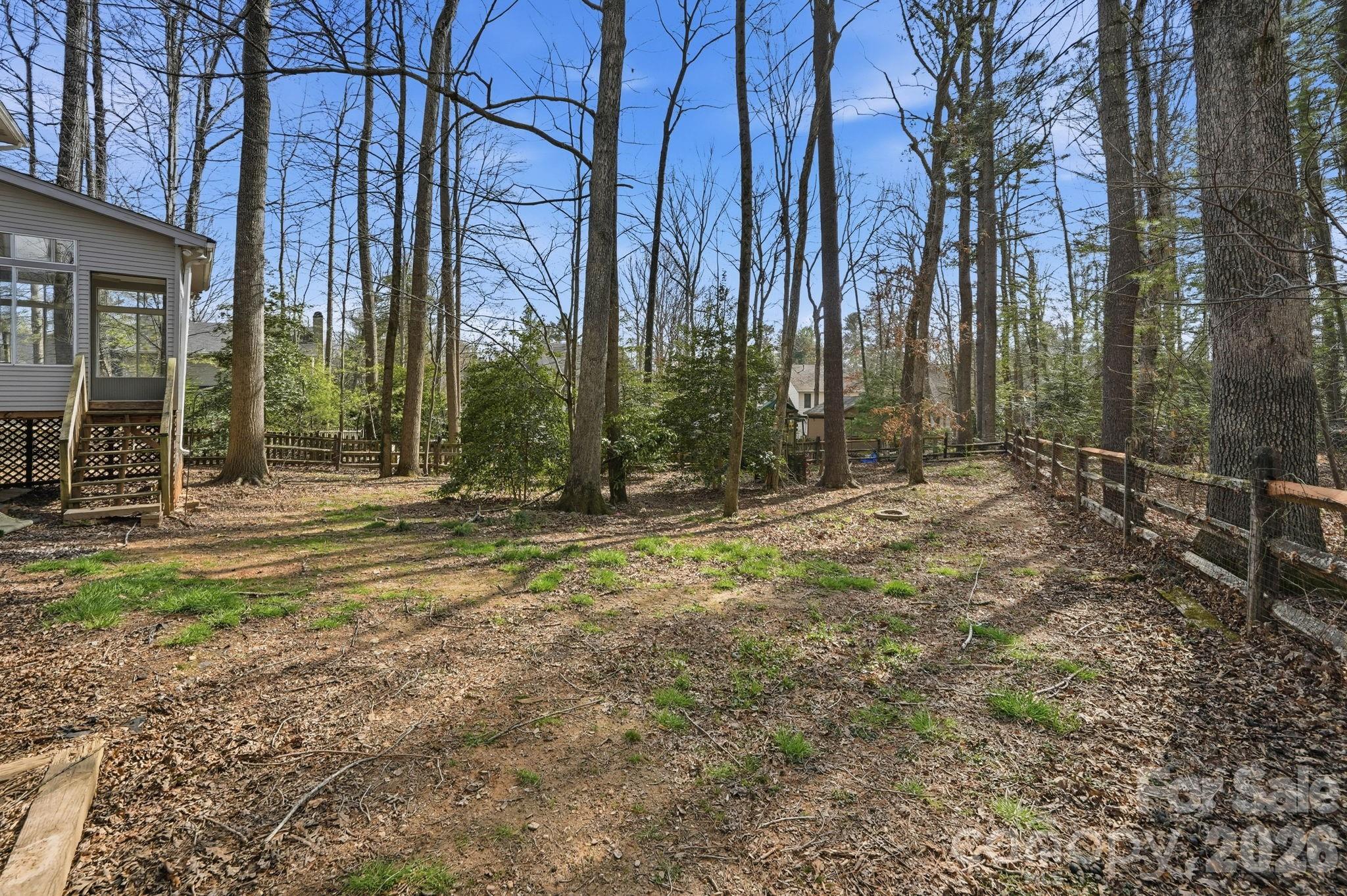 242 Windsor Forest Circle Fletcher, NC 28732 - Photo 38 of 43 a view of backyard with tree