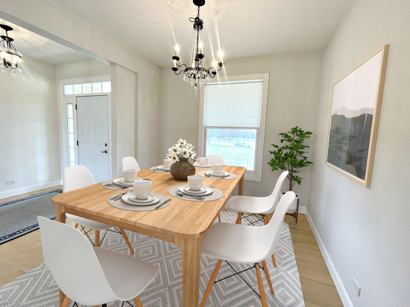 8208 Eagle Ridge Spring Grove, IL 60081 - Photo 12 of 39 a view of a dining room with furniture window and wooden floor