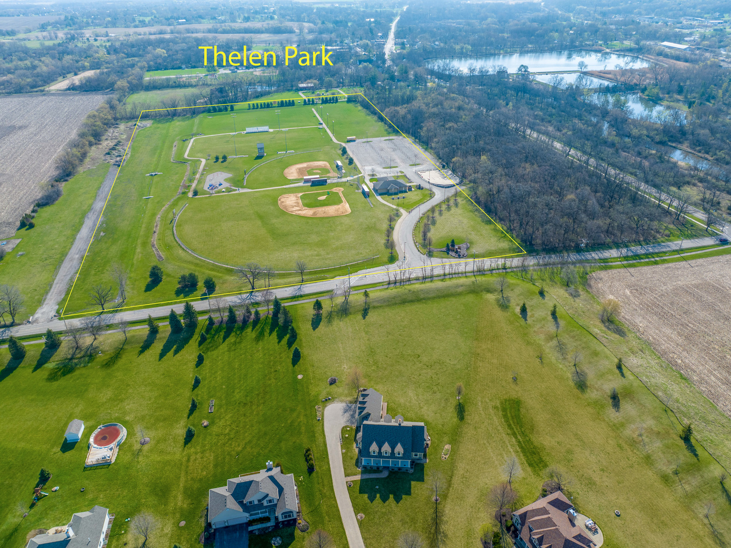 8208 Eagle Ridge Spring Grove, IL 60081 - Photo 2 of 39 an aerial view of a swimming pool