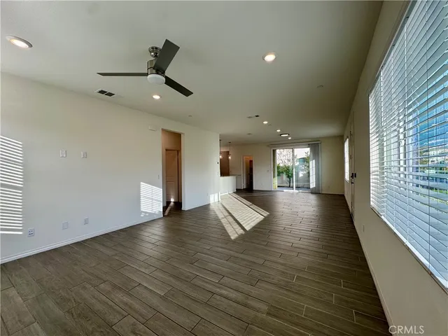 a view of empty room with a window