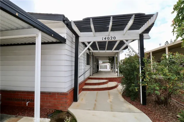 a view of porch with seating space