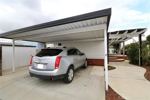 a car parked in front of house