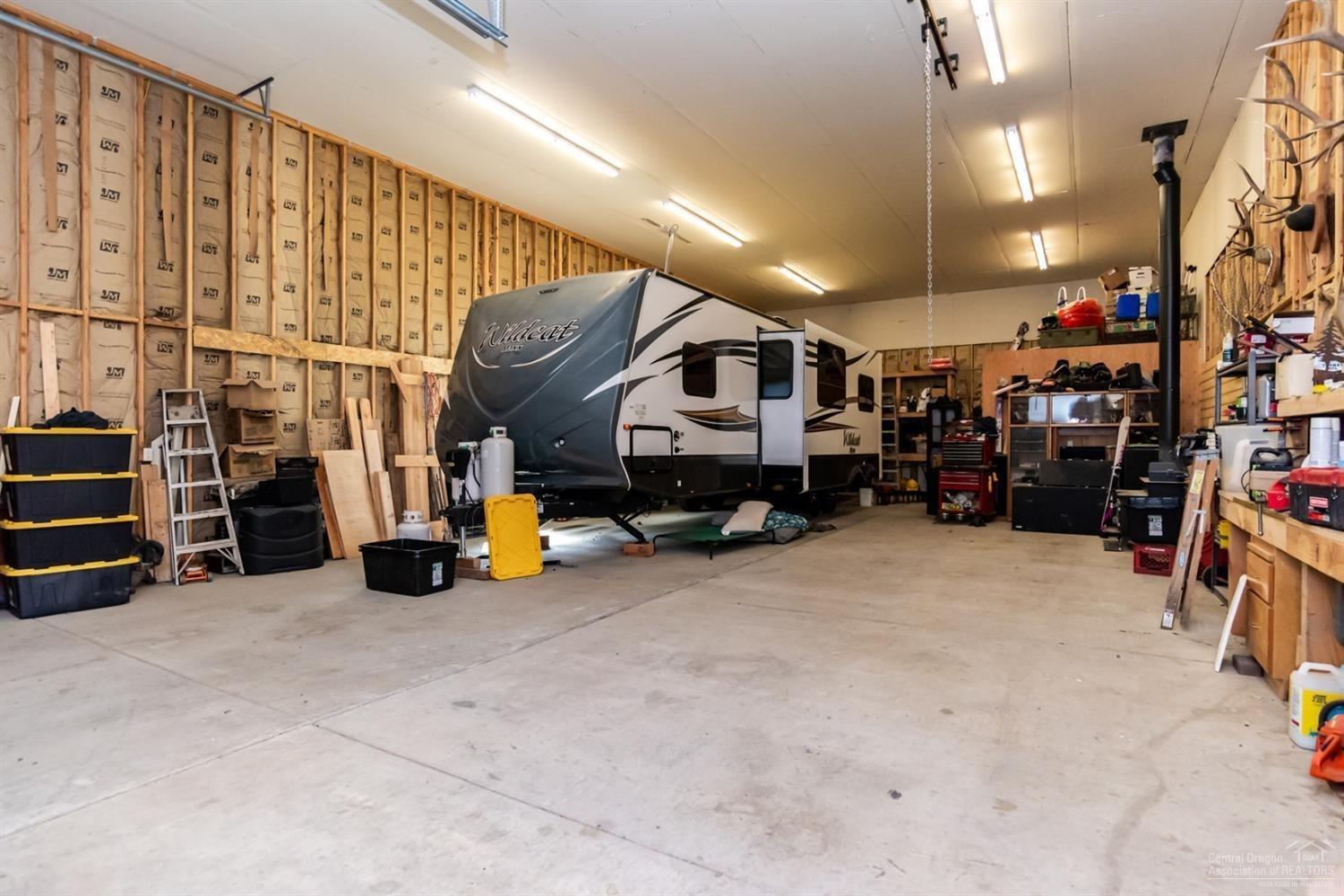 22017 Quebec Court Bend, OR 97702 - Photo 18 of 25 Inside 2nd garage/shop with extended wor