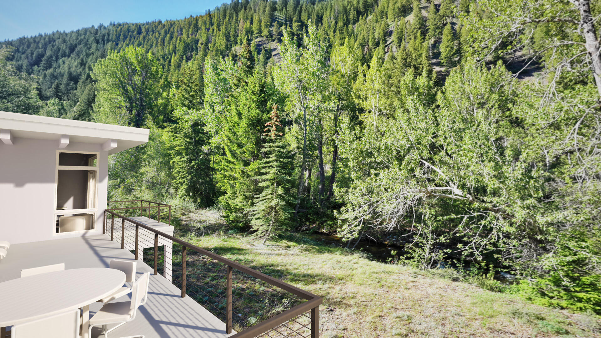 114 Willoway Road Hailey, ID 83333 - Photo 5 of 8 Deck View Imagined