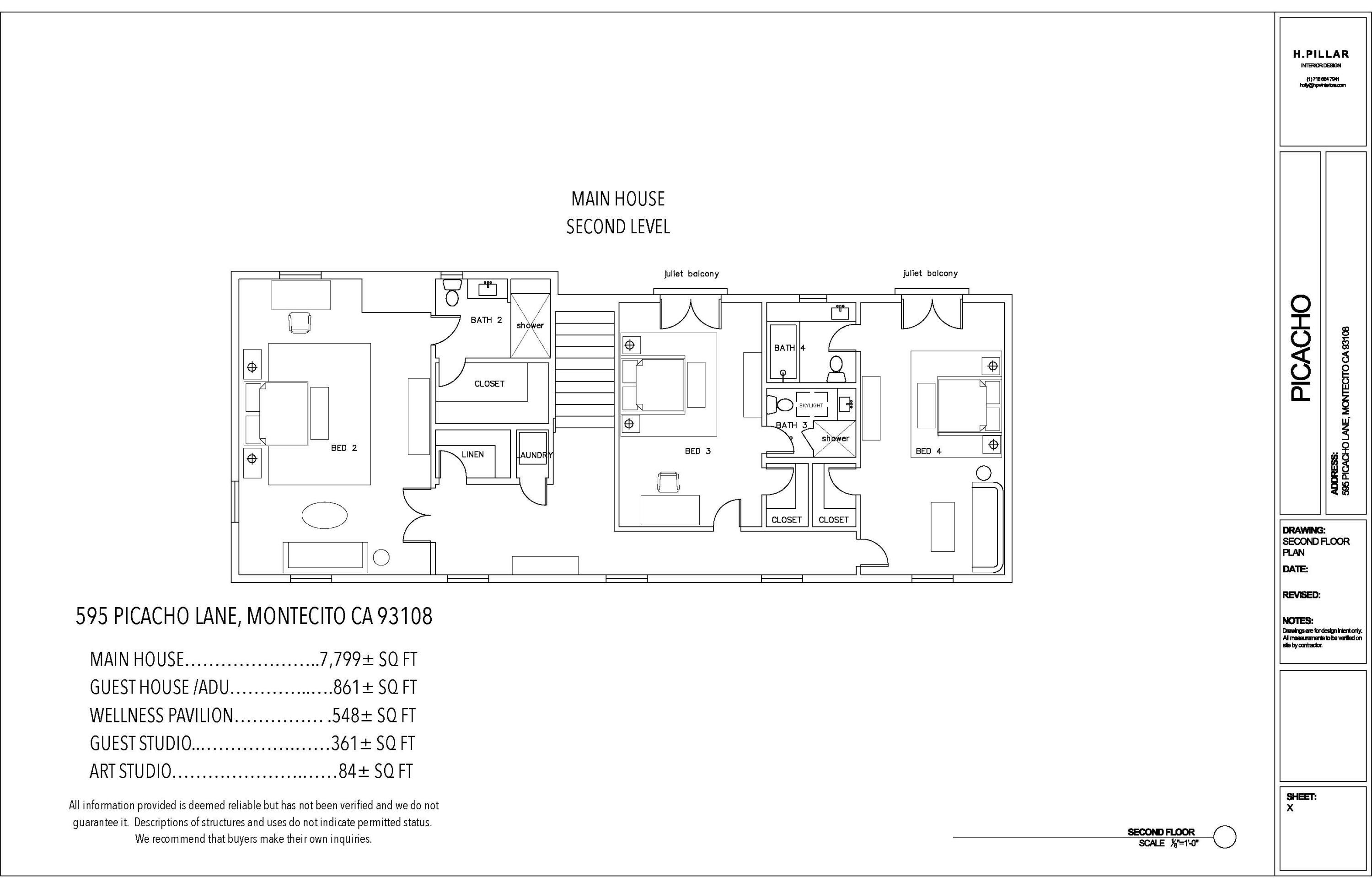 595 Picacho Lane Montecito, CA 93108 - Photo 37 of 41 595 Picacho plans