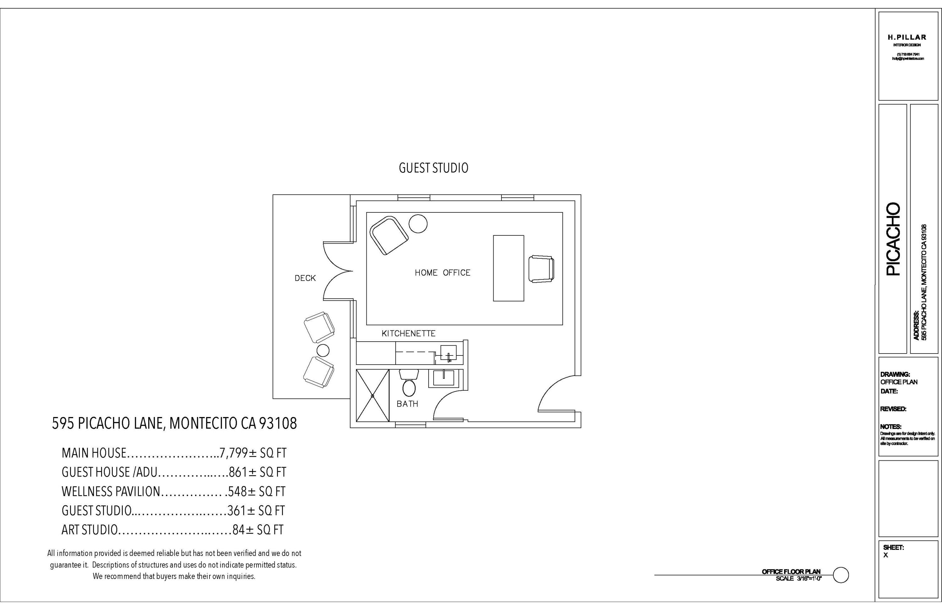 595 Picacho Lane Montecito, CA 93108 - Photo 39 of 41 595 Picacho plans