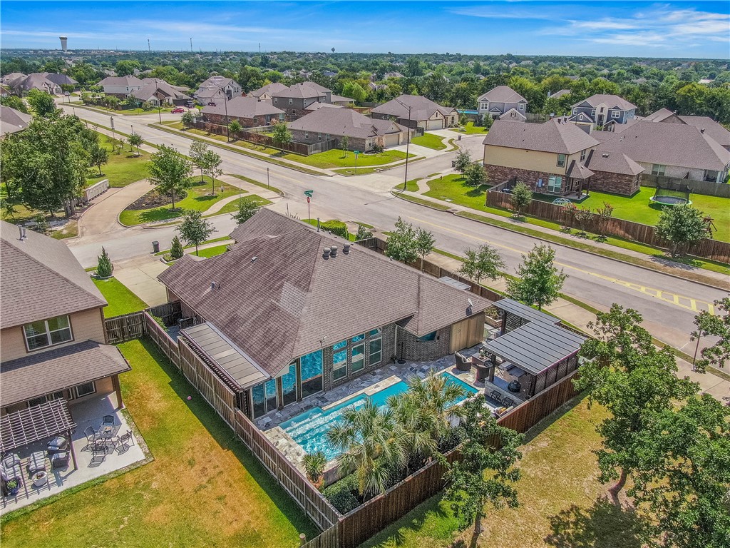 4001 Dunlap Loop College Station, TX 77845 - Photo 48 of 50 an aerial view of residential houses with outdoor space and ocean view