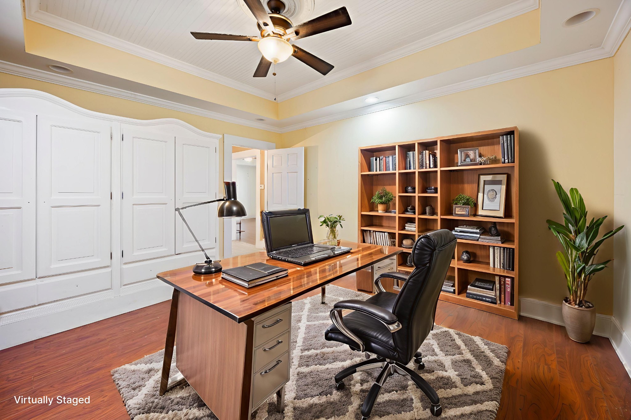801 South High Street Winchester, TN 37398 - Photo 14 of 49 a view of a workspace with furniture and wooden floor