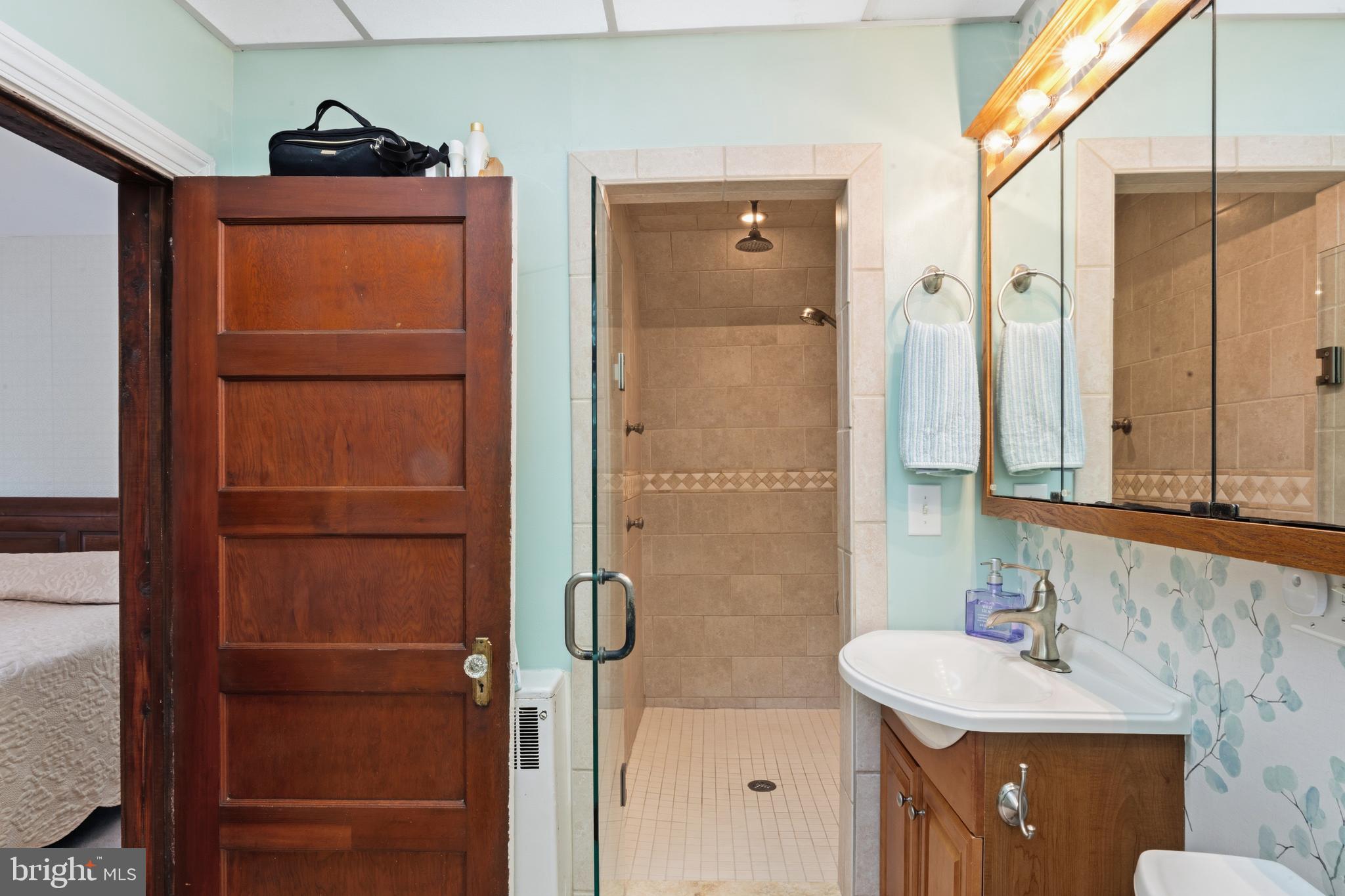 3593 Strasburg Road Strasburg, VA 22657 - Photo 32 of 113 a bathroom with a sink and a mirror