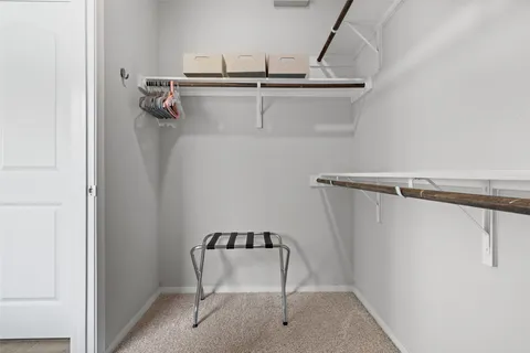 a close view of closet